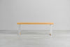 [iso] bench aluminum-legs(square) × beech wood