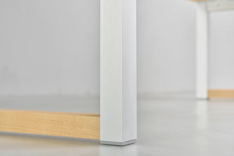 [iso] bench aluminum-legs(square) × beech wood