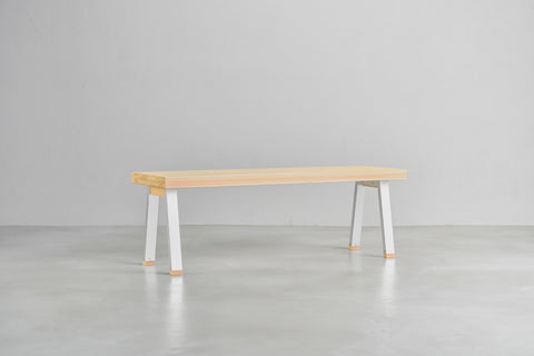 [iso] bench aluminum-legs(A) × hinoki wood