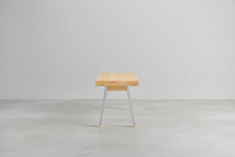[iso] bench aluminum-legs(A) × hinoki wood