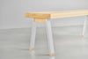 [iso] bench aluminum-legs(A) × hinoki wood