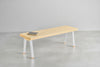 [iso] bench aluminum-legs(A) × hinoki wood