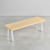 [iso] bench aluminum-legs(A) × hinoki wood