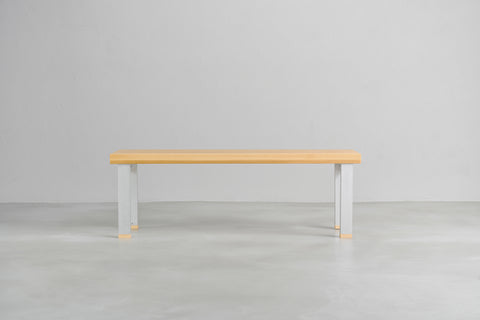 [iso]  bench aluminum-legs(pin) × beech wood