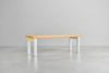 [iso]  bench aluminum-legs(pin) × beech wood