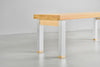 [iso]  bench aluminum-legs(pin) × beech wood