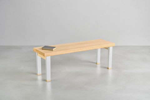 [iso]  bench aluminum-legs(pin) × beech wood
