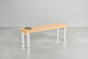 [iso]  bench aluminum-legs(pin) × beech wood