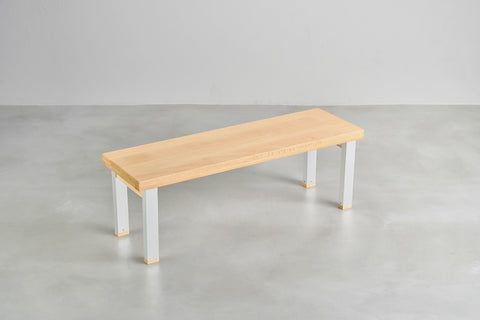 [iso]  bench aluminum-legs(pin) × beech wood