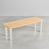 [iso]  bench aluminum-legs(pin) × beech wood