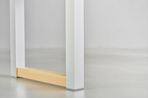 [iso] bench aluminum-legs(square) × hinoki wood