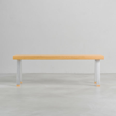[iso] bench aluminum-legs(A) × beech wood