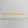 [iso] bench aluminum-legs(A) × beech wood