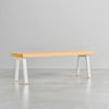 [iso] bench aluminum-legs(A) × beech wood