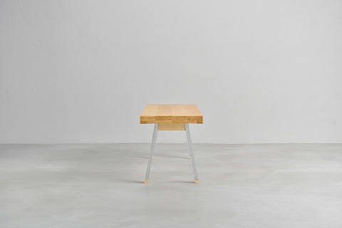 [iso] bench aluminum-legs(A) × beech wood