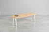 [iso] bench aluminum-legs(A) × beech wood