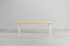 [iso] bench aluminum-legs(pin) × hinoki wood