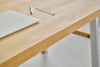 [iso] table aluminum-legs(square) × beech wood