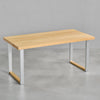 [iso] table aluminum-legs(square) × beech wood