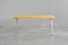 [iso] table aluminum-legs(A) × hinoki wood