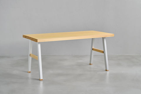 [iso] table aluminum-legs(A) × hinoki wood