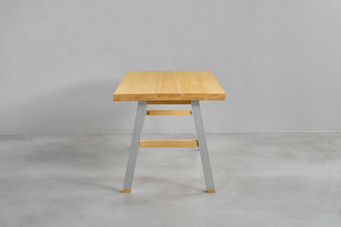 [iso] table aluminum-legs(A) × hinoki wood