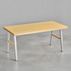 [iso] table aluminum-legs(A) × hinoki wood