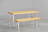 [iso] table aluminum-legs(A) × hinoki wood
