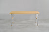 [iso] table aluminum-legs(H) × beech wood