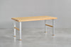 [iso] table aluminum-legs(H) × beech wood