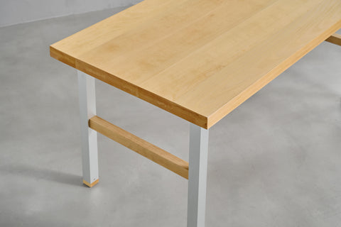 [iso] table aluminum-legs(H) × beech wood