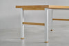 [iso] table aluminum-legs(H) × beech wood