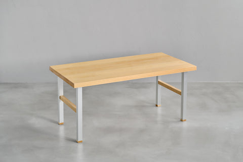 [iso] table aluminum-legs(H) × beech wood