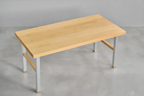 [iso] table aluminum-legs(H) × beech wood