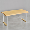 [iso] table aluminum-legs(square) × hinoki wood