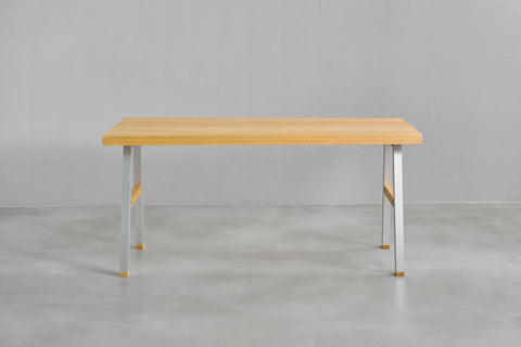 [iso] table aluminum-legs(A) × beech wood