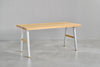 [iso] table aluminum-legs(A) × beech wood