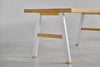 [iso] table aluminum-legs(A) × beech wood