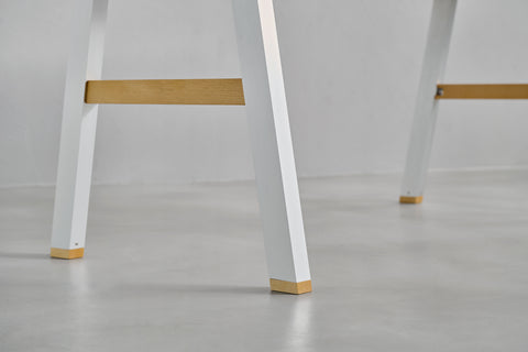 [iso] table aluminum-legs(A) × beech wood