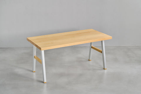[iso] table aluminum-legs(A) × beech wood