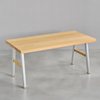 [iso] table aluminum-legs(A) × beech wood