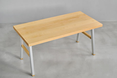 [iso] table aluminum-legs(A) × beech wood