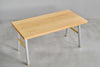 [iso] table aluminum-legs(A) × beech wood