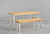 [iso] table aluminum-legs(A) × beech wood