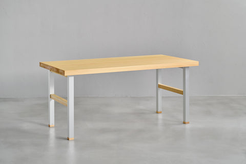 [iso] table aluminum-legs(H) × hinoki wood