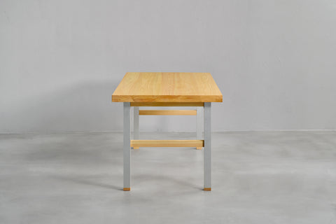 [iso] table aluminum-legs(H) × hinoki wood