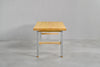 [iso] table aluminum-legs(H) × hinoki wood