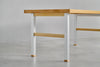 [iso] table aluminum-legs(H) × hinoki wood