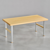 [iso] table aluminum-legs(H) × hinoki wood