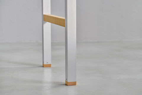 [iso] table aluminum-legs(H) × hinoki wood